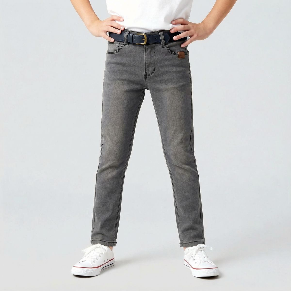 CONIGLIO - Jeans Niño Con Cinturón Coniglio