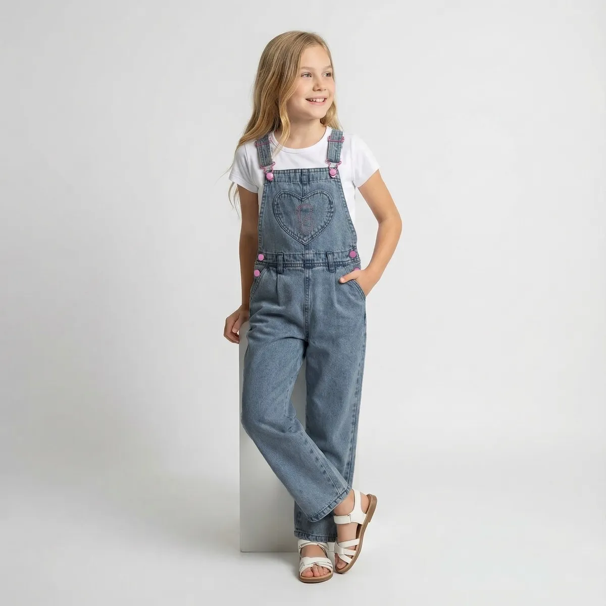 BARBIE - Jardinera Niña Algodón Barbie