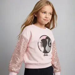 BARBIE - Polerón Niña Algodón