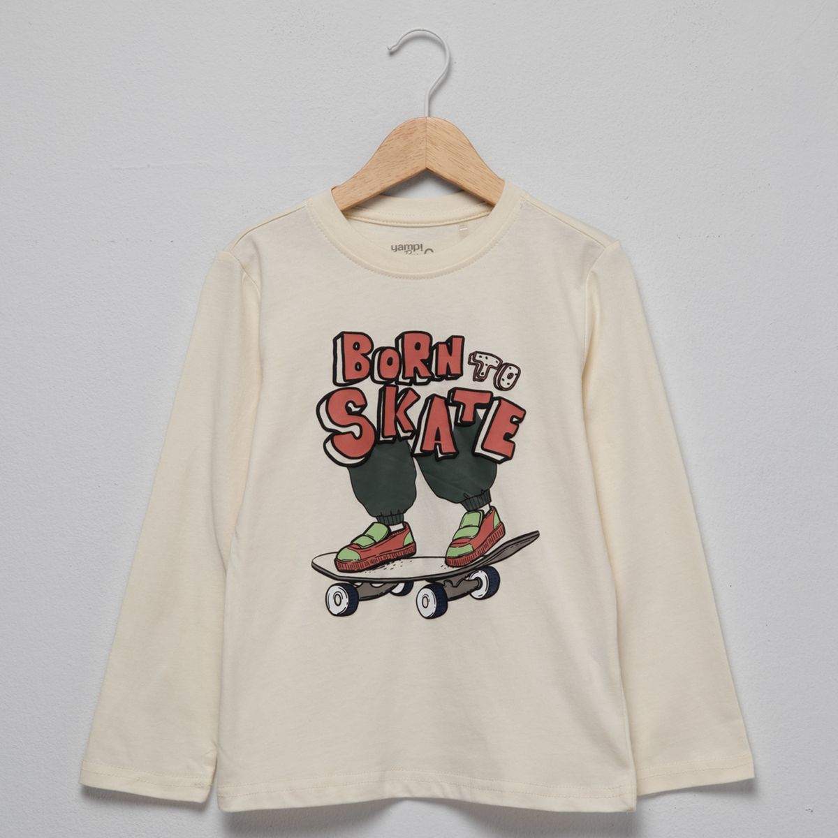 YAMP - Pack de 3 Poleras Niño Manga Larga Algodón Yamp