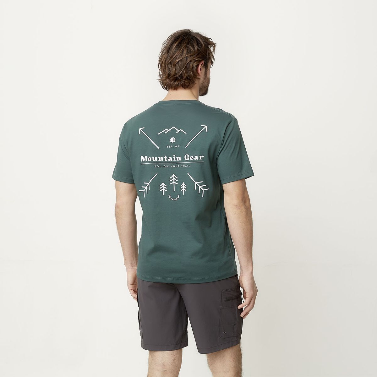 MOUNTAIN GEAR - Polera Manga Corta Deportiva Hombre Mountain Gear