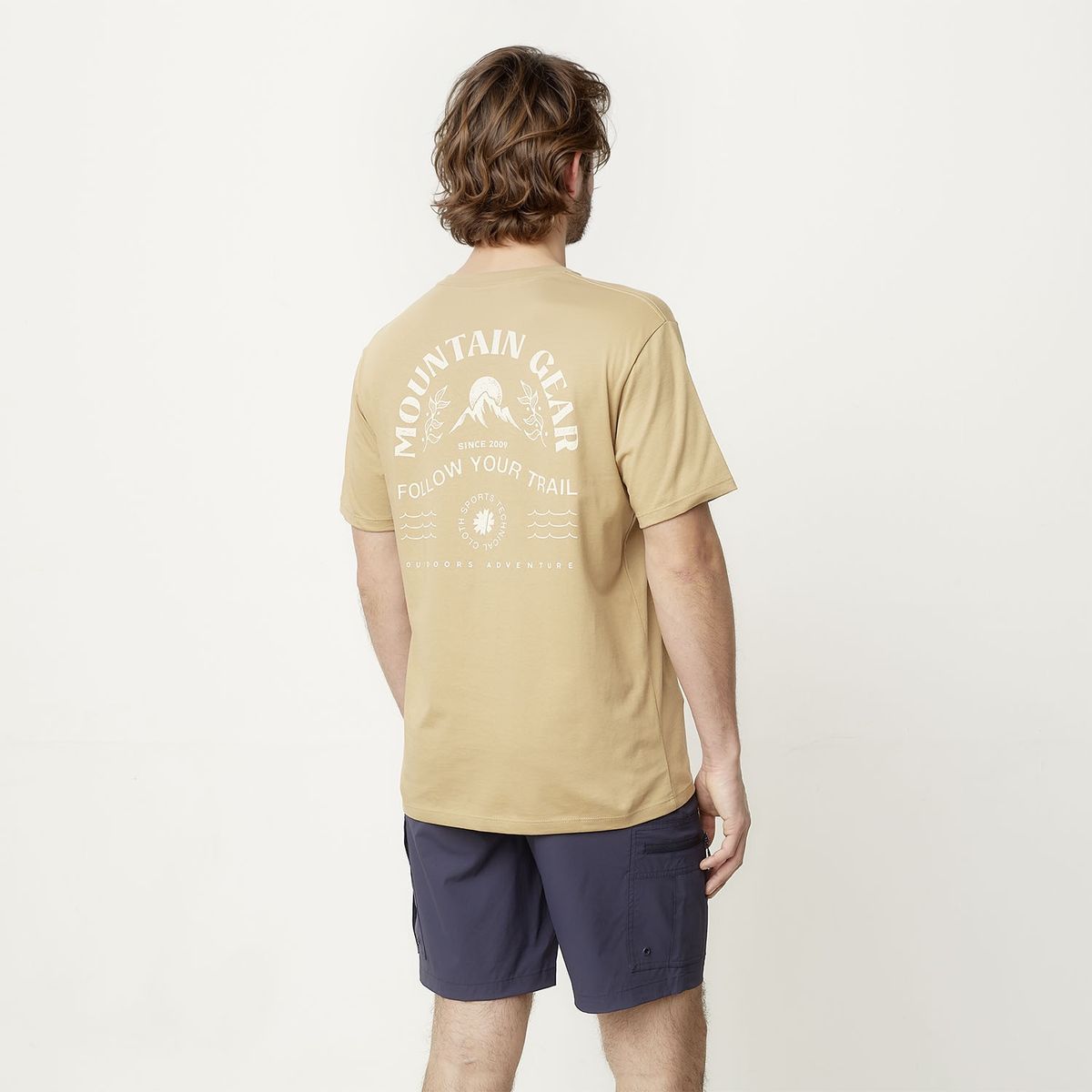 MOUNTAIN GEAR - Polera Manga Corta Deportiva Hombre Mountain Gear