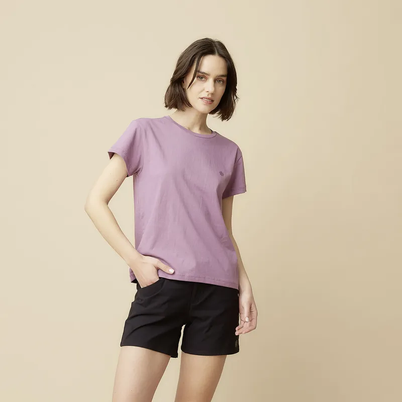 MOUNTAIN GEAR - Polera Manga Corta Deportiva Mujer Mountain Gear