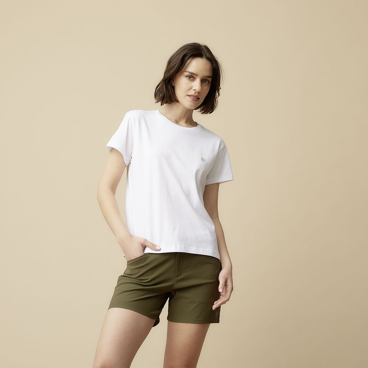 MOUNTAIN GEAR - Polera Manga Corta Deportiva Mujer Mountain Gear