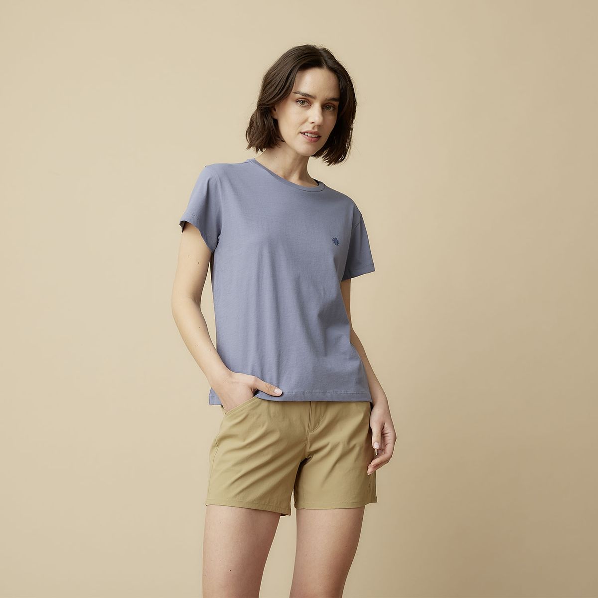 MOUNTAIN GEAR - Polera Manga Corta Deportiva Mujer Mountain Gear