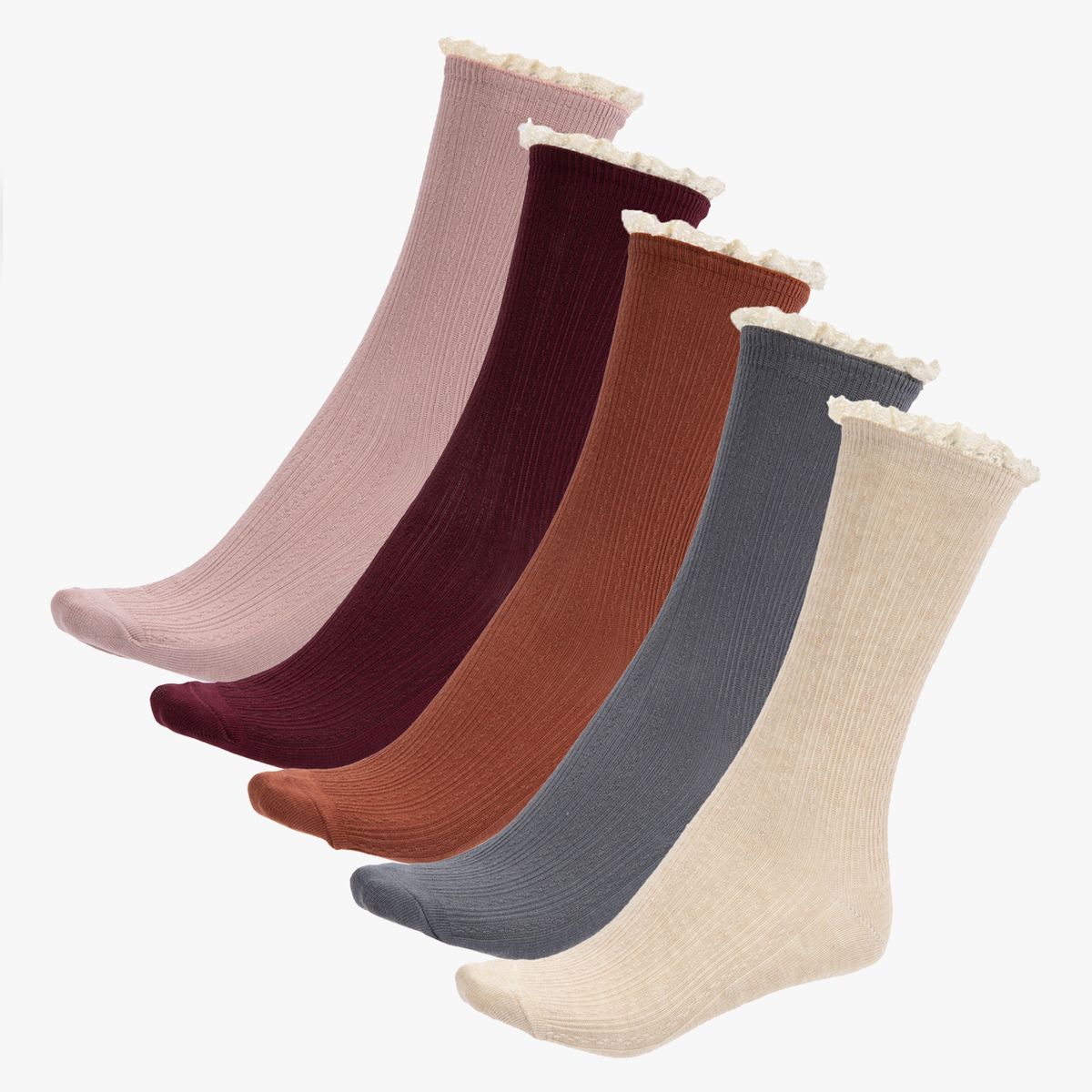 BLU - Pack de 5 Calcetines Mujer Blu