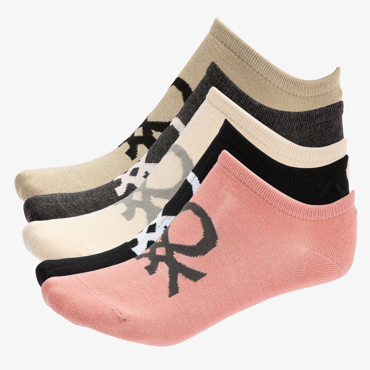 BENETTON - Pack de 5 Calcetines Mujer Benetton