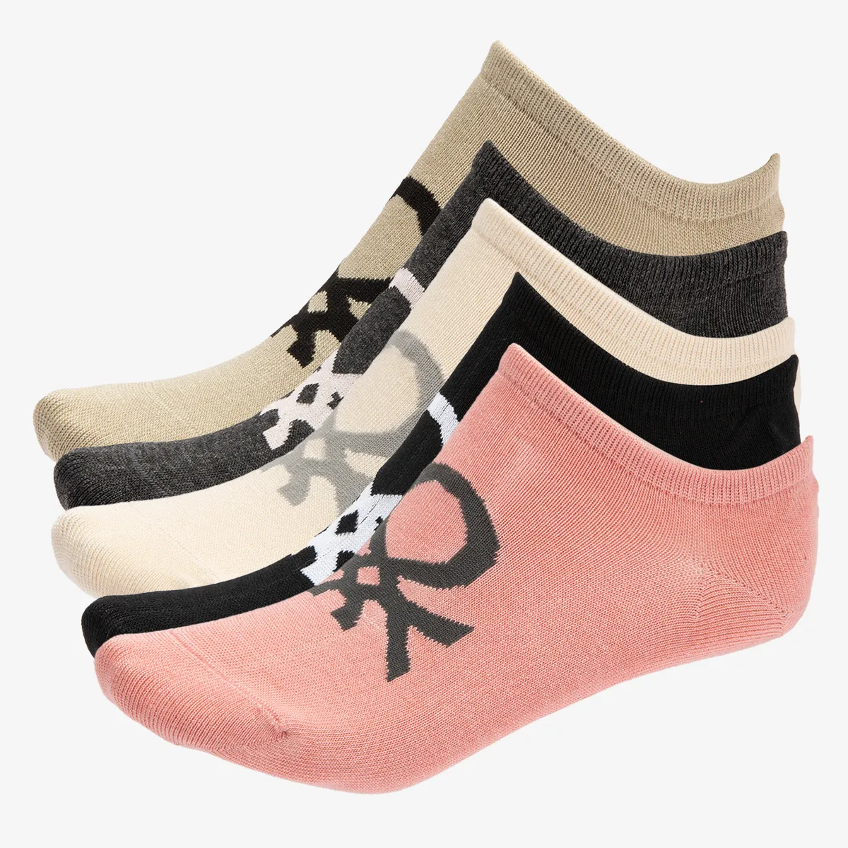 BENETTON - Pack de 5 Calcetines Mujer Benetton