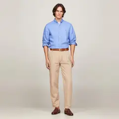 TOMMY HILFIGER - Camisa Lino Manga Larga Hombre