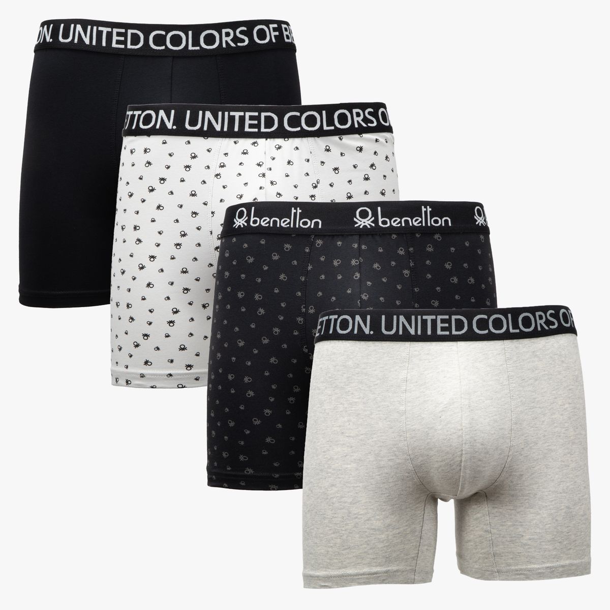 BENETTON - Pack De 4 Bóxer Algodón Hombre Benetton