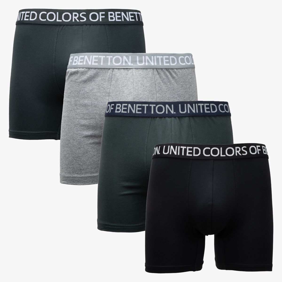BENETTON - Pack De 4 Bóxer Algodón Hombre Benetton