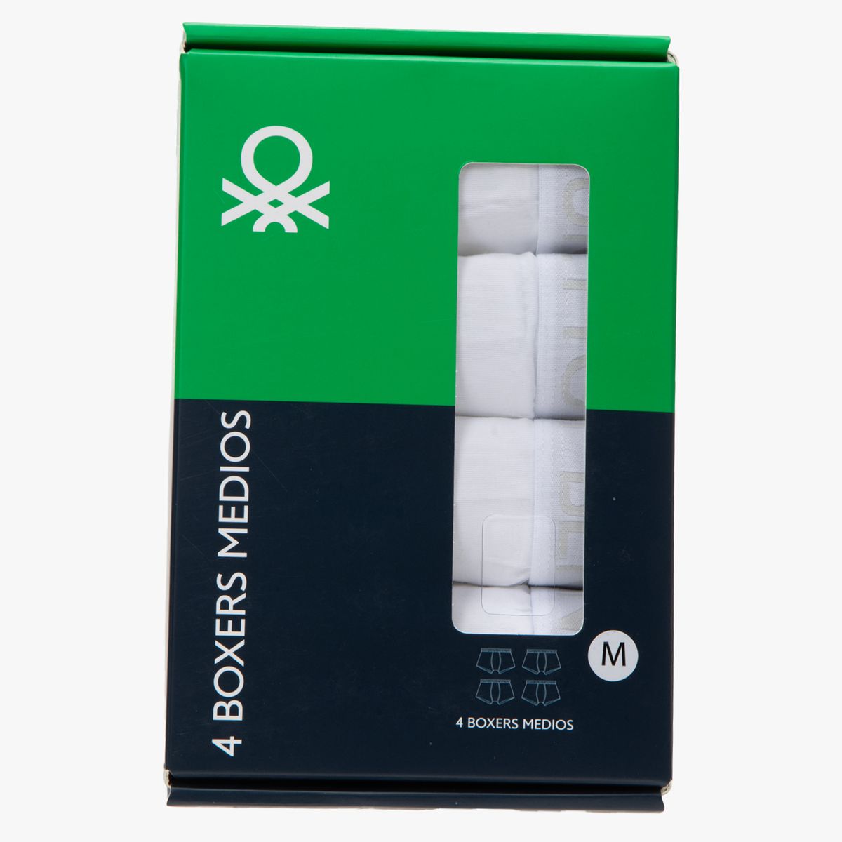 BENETTON - Pack De 4 Bóxer Algodón Hombre Benetton