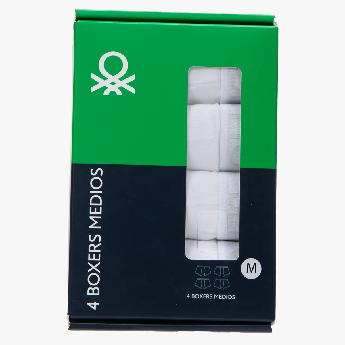 BENETTON - Pack De 4 Bóxer Algodón Hombre Benetton