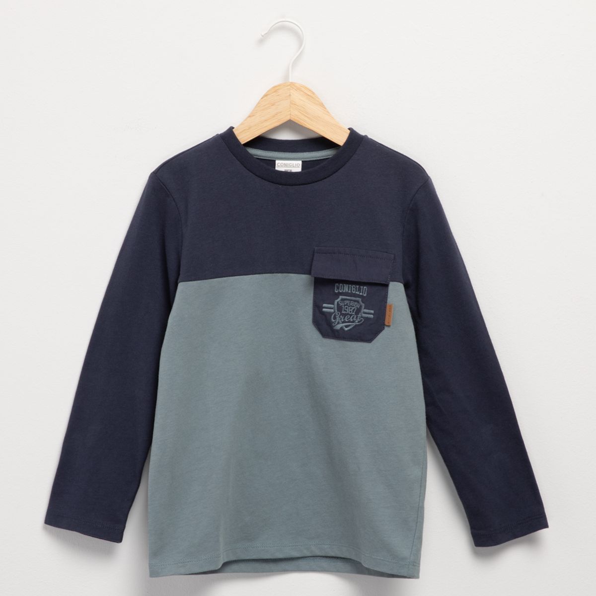 CONIGLIO - Polera Niño Manga Larga Algodón Coniglio