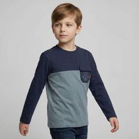 Polera Niño Manga Larga Algodón