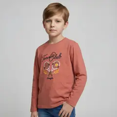 CONIGLIO - Polera Niño Manga Larga Algodón