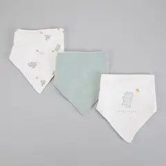YAMP - Pack De 3 Baberos Bebé
