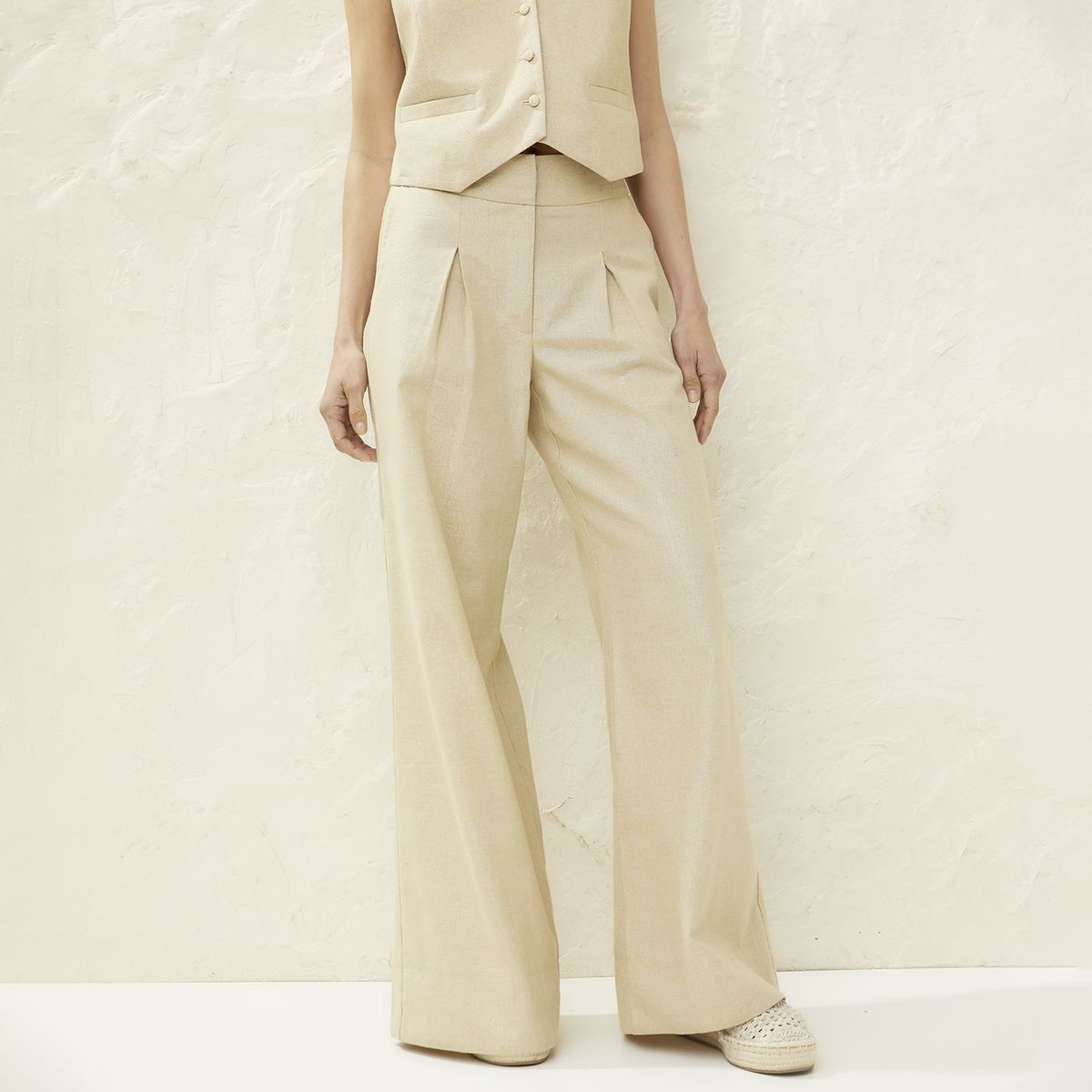 APOLOGY - Pantalón Tiro Alto Algodón Mujer Apology