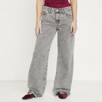 Jeans Wide Leg Tiro Bajo Mujer