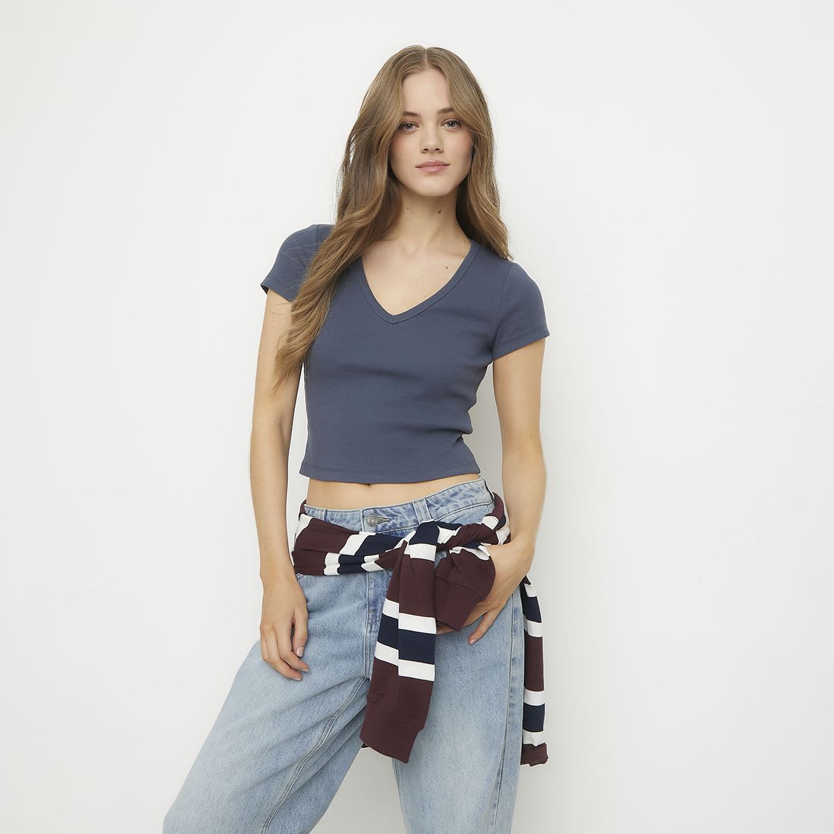 SYBILLA - Polera Mujer Algodón Sybilla