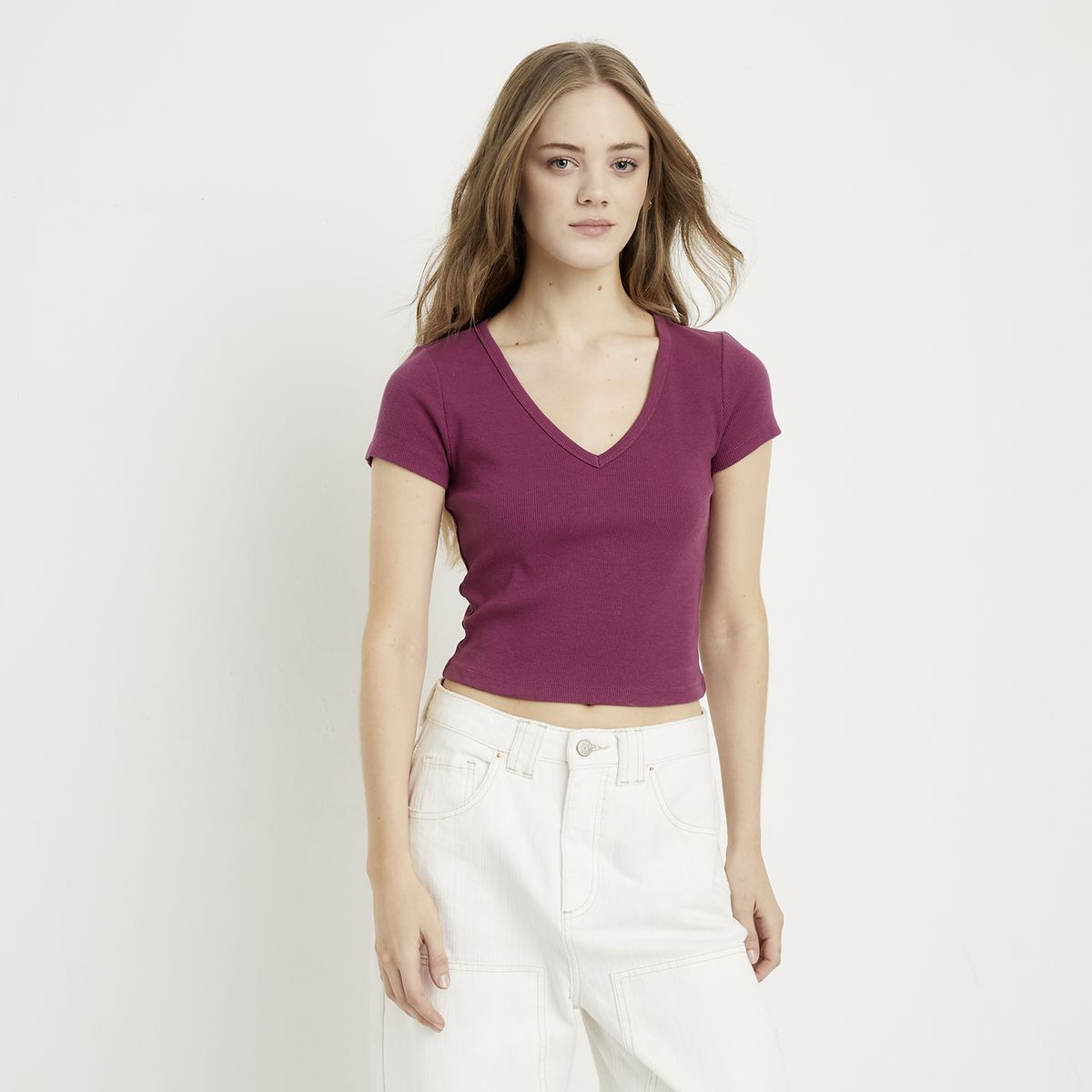 SYBILLA - Polera Mujer Algodón Sybilla