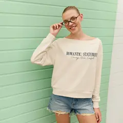 SYBILLA - Polerón Off Shoulder Mujer