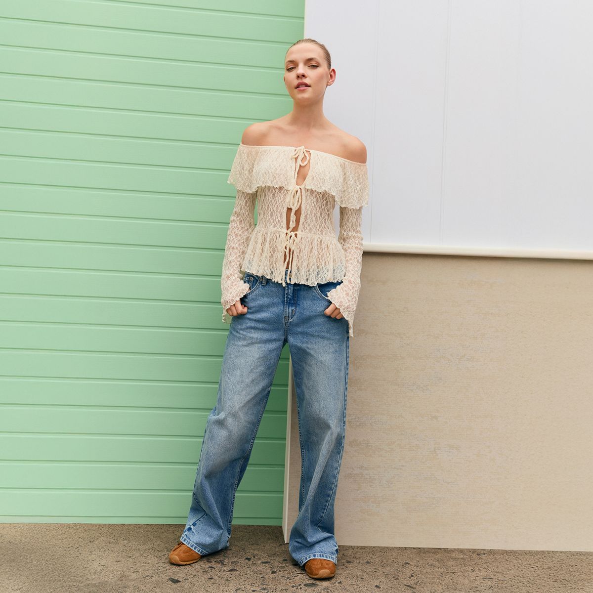 SYBILLA - Blusa Off Shoulder Mujer Sybilla