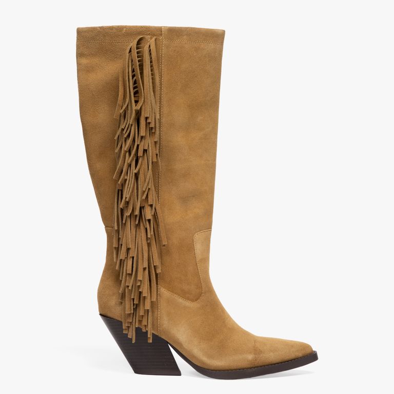 Bota Mujer Cuero Café