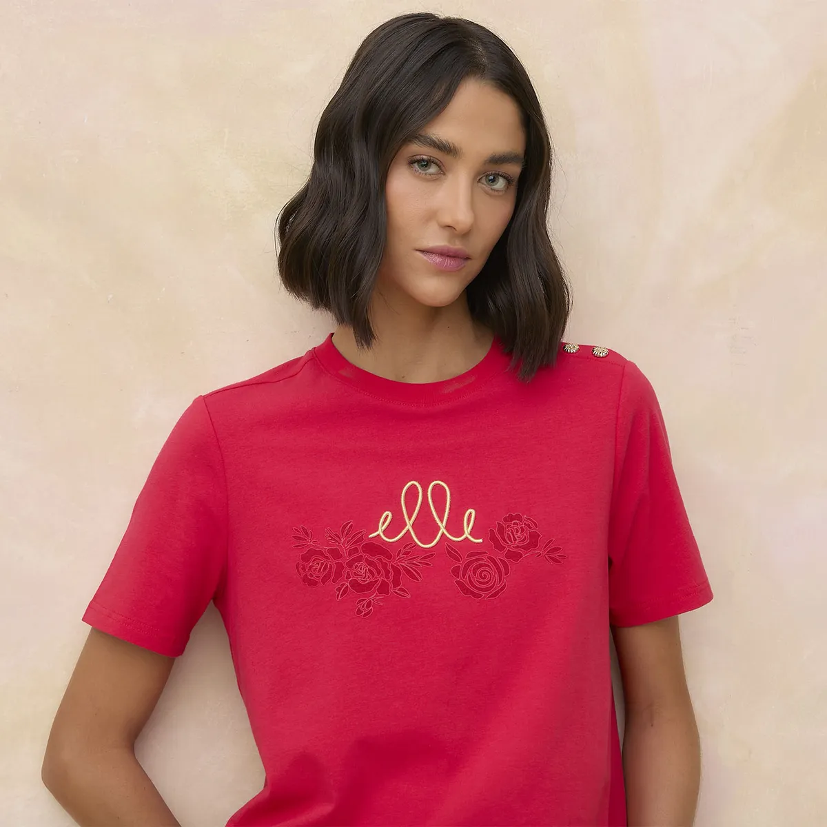 ELLE - Polera Algodón Mujer Elle