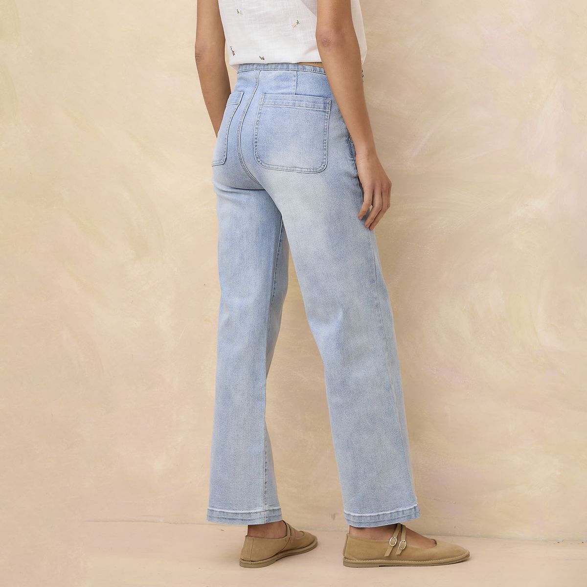 ELLE - Jeans Straight Mujer Elle