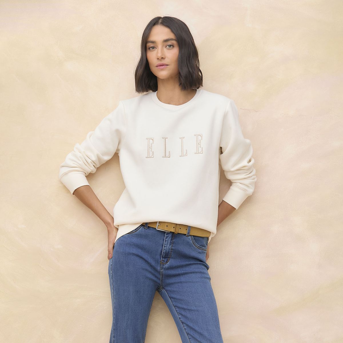 ELLE - Polerón Algodón Mujer Elle