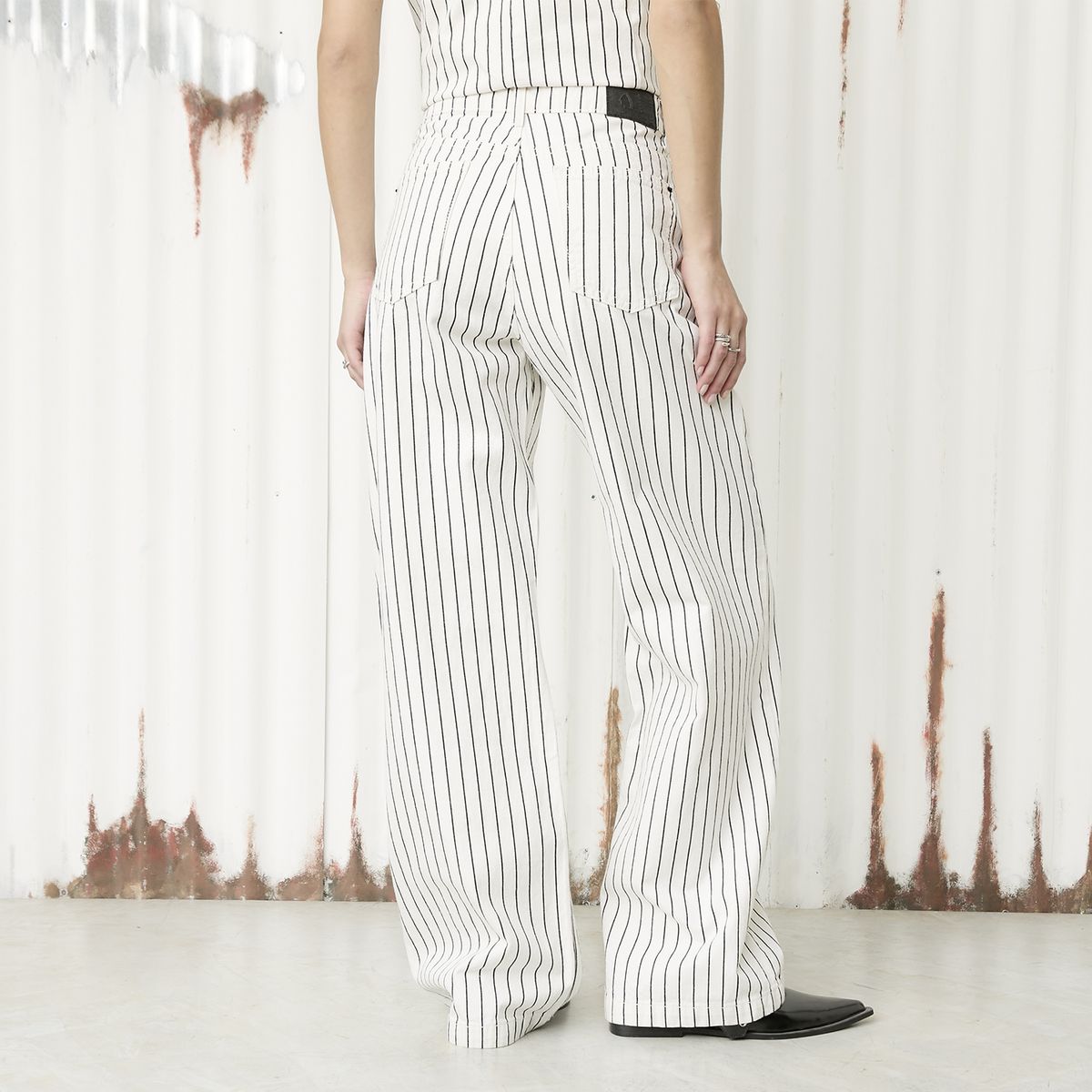 AMERICANINO - Jeans Wide Leg Tiro Medio Mujer Americanino