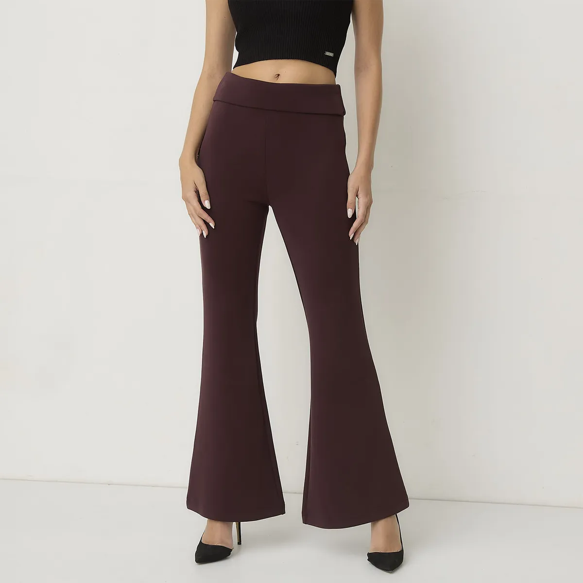 MOSSIMO - Pantalón Fit Flare Mujer Mossimo