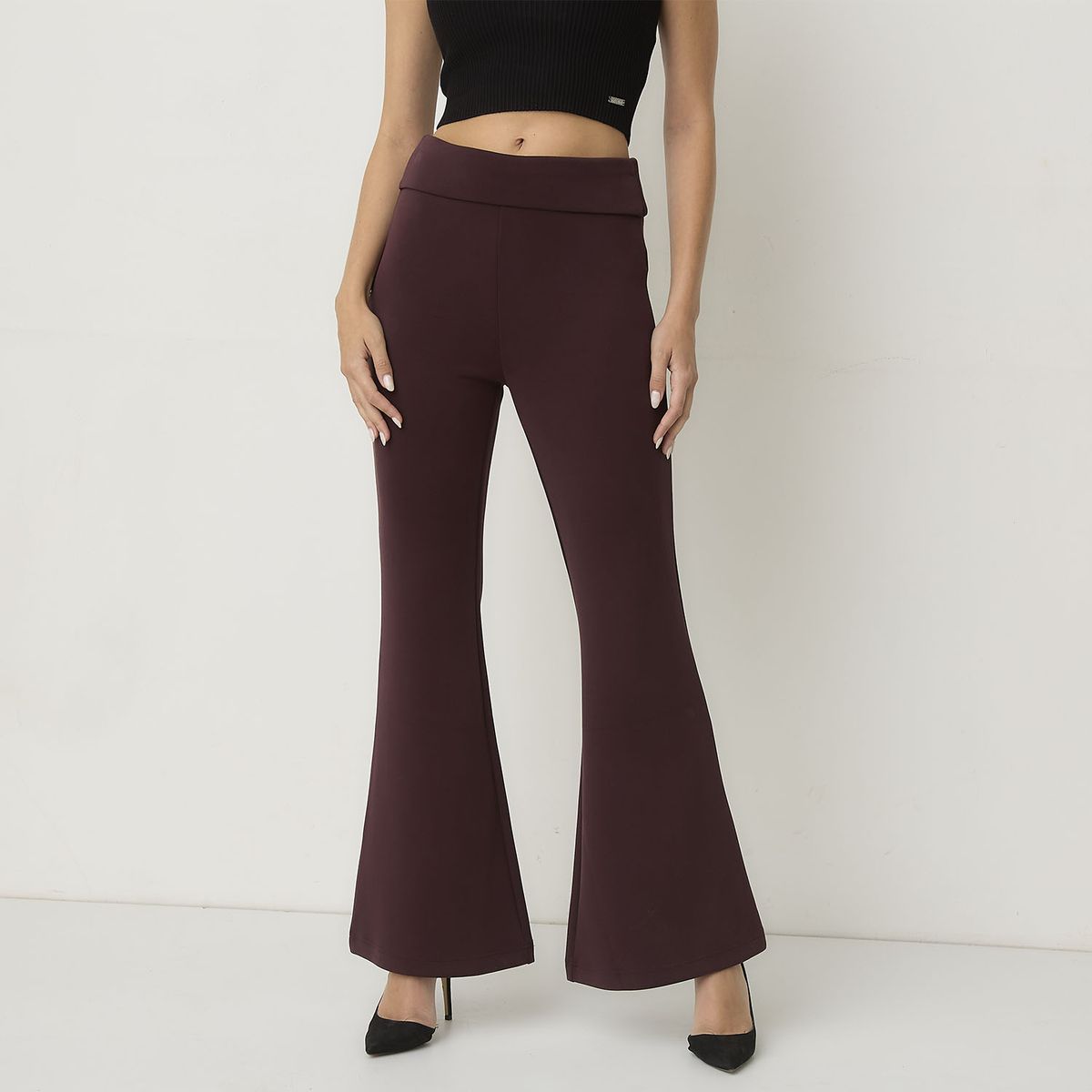 MOSSIMO - Pantalón Fit Flare Mujer Mossimo