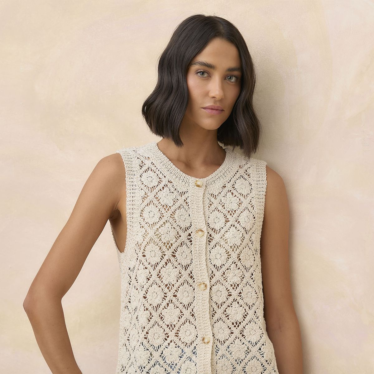 ELLE - Polera Tejida Mujer Elle