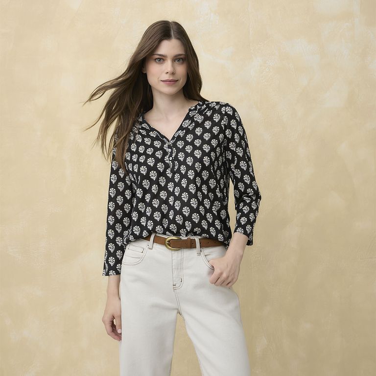 Polera Mujer Manga 3/4 Casual
