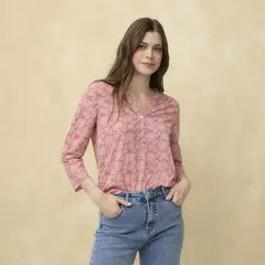 UNIVERSITY CLUB - Polera Mujer Manga 3/4 Casual