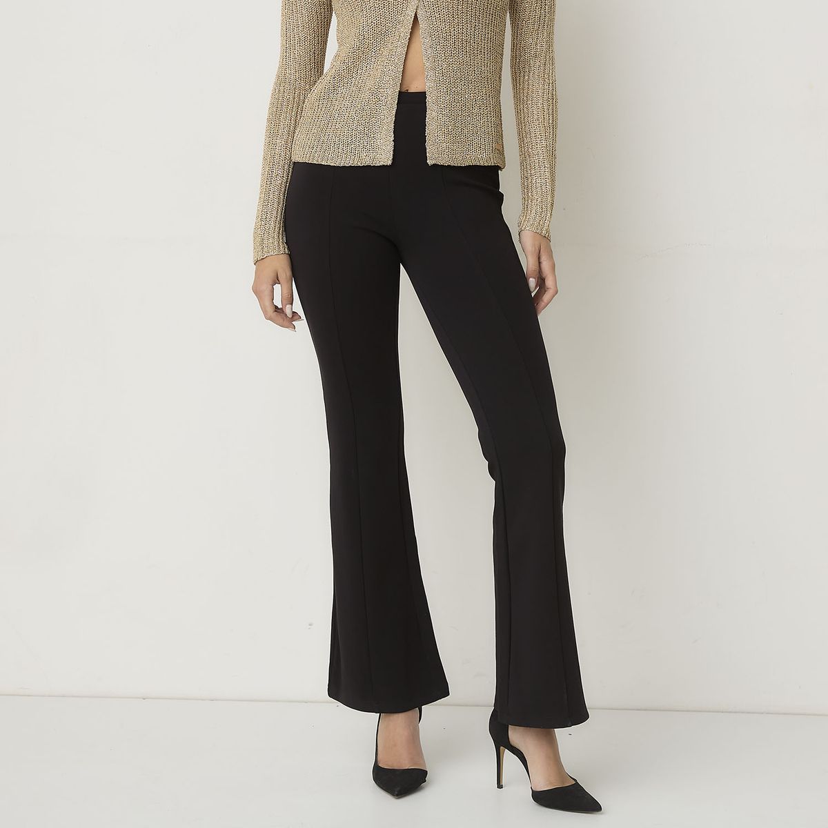 MOSSIMO - Pantalón Fit Flare Mujer Mossimo