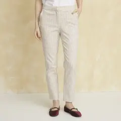 UNIVERSITY CLUB - Pantalón Viscosa Straight Tiro Alto Mujer