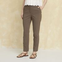 Pantalón Viscosa Straight Tiro Alto Mujer