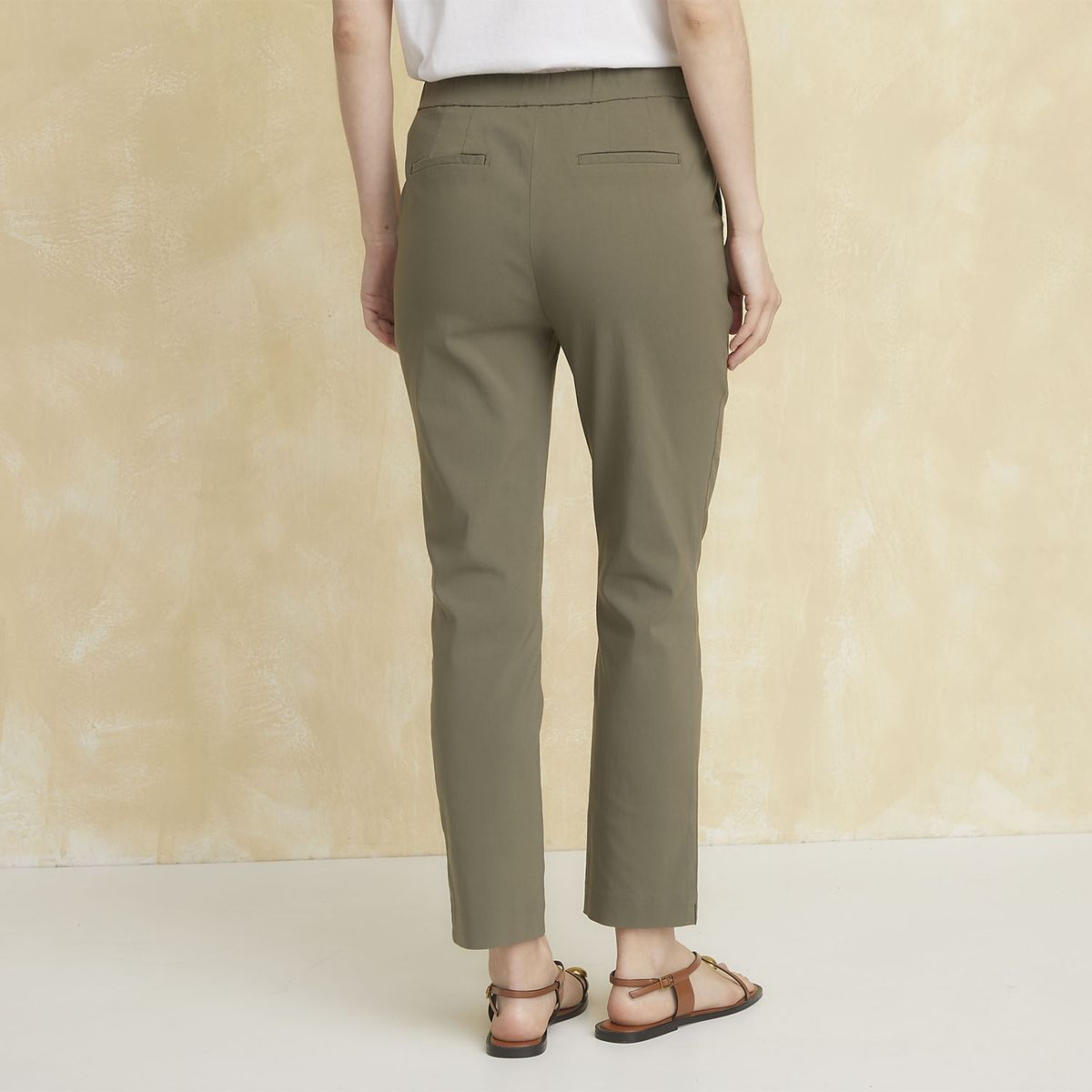 UNIVERSITY CLUB - Pantalón Viscosa Straight Tiro Alto Mujer University Club