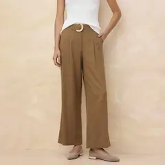 ELLE - Pantalón Tiro Alto Mujer