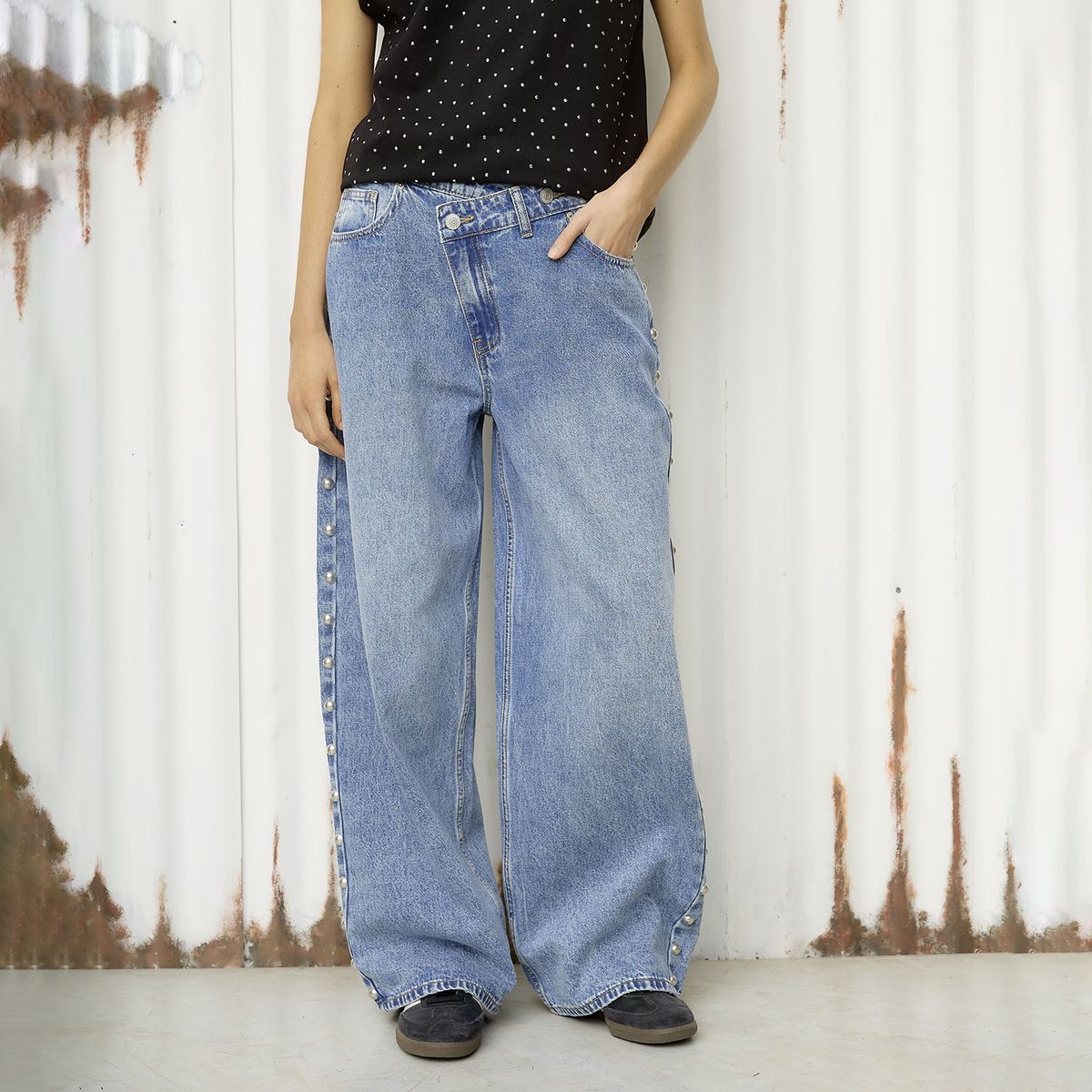 AMERICANINO - Jeans Wide Leg Mujer Americanino