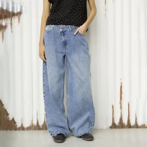 AMERICANINO - Jeans Wide Leg Mujer