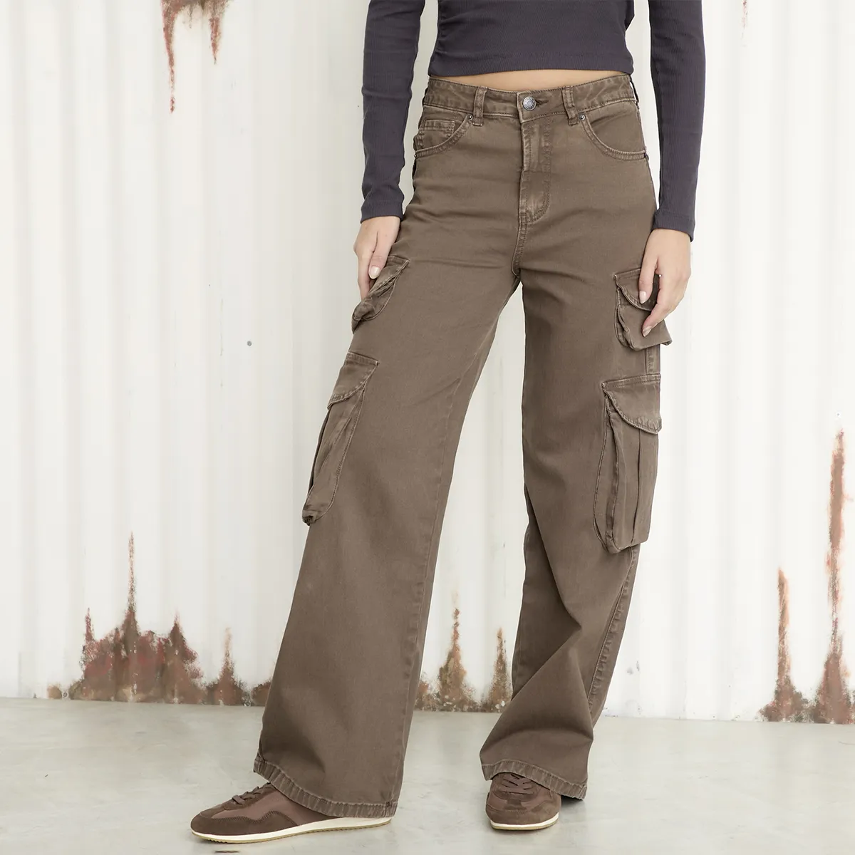 AMERICANINO - Pantalón Tiro Medio Mujer Americanino