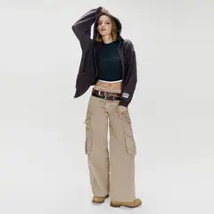 AMERICANINO - Pantalón Tiro Medio Mujer