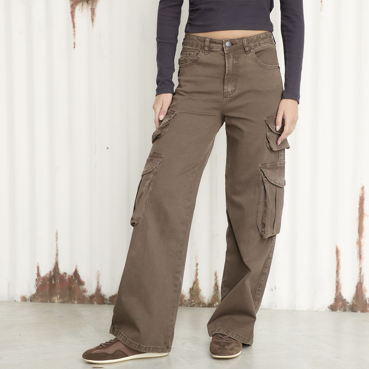 AMERICANINO - Pantalón Tiro Medio Mujer Americanino