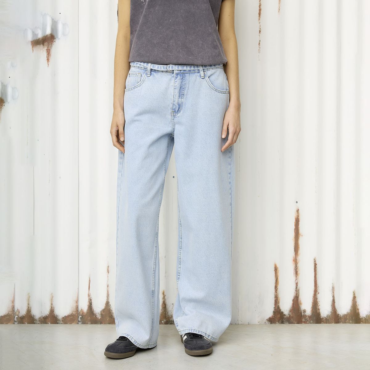 AMERICANINO - Jeans Baggy Tiro Medio Mujer Americanino