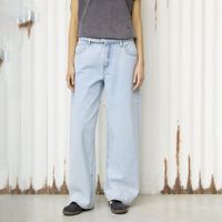 Jeans Baggy Tiro Medio Mujer