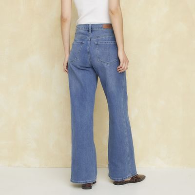Imagen 2 del producto Jeans Wide Leg Tiro Alto Mujer